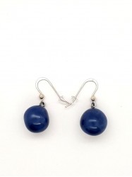 Boucles d'oreilles Boule bleu