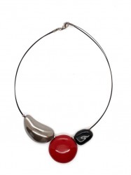 Collier Dissymétrique rouge