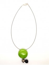 Collier 3Boules vert V